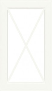 Мебельные фасады «Афина» Витрина с перекрестием. Окрашенный МДФ. Высота 177 - 1497 мм., ширина 297-597 мм. | ELIV мебельные фасады