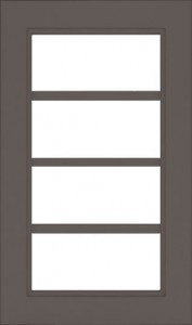 Мебельные фасады «Анна» Витрина 4 окошка. Окрашенный МДФ. Высота 177   - 1497 мм., ширина 297-597 мм. | ELIV мебельные фасады