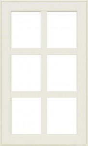 Мебельные фасады «Бьянка» Витрина 6 окошек. Окрашенный МДФ. Высота   177 - 1497 мм., ширина 297-597 мм. | ELIV мебельные фасады