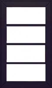 Мебельные фасады «Марсель» Витрина 4 окошка. Окрашенный МДФ. Высота   177 - 1497 мм., ширина 297-597 мм. | ELIV мебельные фасады