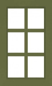Мебельные фасады «Роберта» Витрина 6 окошек. Окрашенный МДФ. Высота   177 - 1497 мм., ширина 297-597 мм. | ELIV мебельные фасады